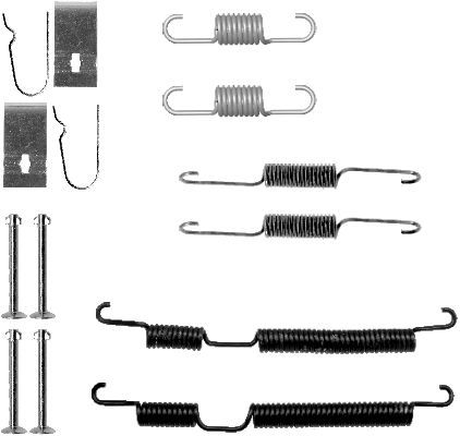 HELLA PAGID Tarvikesarja, jarrukengät 8DZ 355 200-881